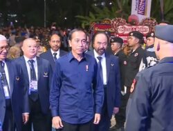 Ketika Kader Nasdem Teriak Nama Anies Pada Jokowi Tiba Ke Kongres Nasdem