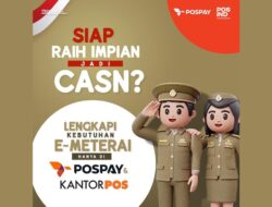 Syarat Pendaftaran CASN, Ini Cara Beli e-Meterai Ke Pospay dan Kantorpos