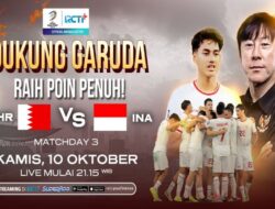 Link Live Penyiaran Langsung Timnasional Indonesia vs Bahrain Di Preliminary Gelar Dunia 2026