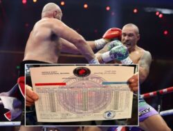 Membedah Kartu Skor Tyson Fury vs Oleksandr Usyk 2, Menang Gypsy King Dirampok?