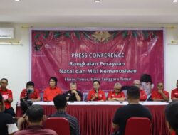 PDIP Gelar Natal Bersama Penyintas Erupsi Gunung Lewotobi Laki-Laki