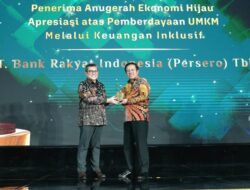 Konsisten Layani Keuangan Inklusif, BRI Diganjar Anugerah Ekonomi Hijau