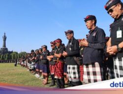 Pecalang Siap Jaga Perjalanan Ke Luarnegeri Bali Di Unjuk Rasa Anarkis