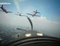 Atraksi Pesawat Tempur Pukau Komunitas Ke HUT Hingga-80 TNI