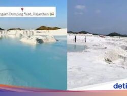 Mirip Pegunungan Salju, Lokasi Wisata Ini Ternyata Tumpukan Limbah Marmer