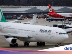 Iran Disanksi Amerika Serikat, Pesawat Tak Boleh Lewat 