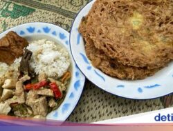 5 Nasi Telur Dadar Enak Pakai Sayur Lodeh, Sedap buat Tanggal Tua!